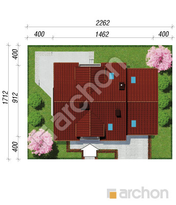 Проект дома ARCHON+ Дом в рододендронах 19 Ситуація