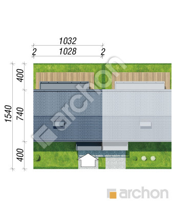 Проєкт будинку ARCHON+ Будинок в халезіях (Р2С) Ситуація