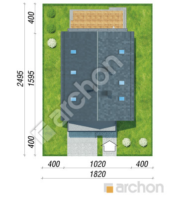 Проект дома ARCHON+ Дом во флоксах 2 Ситуація