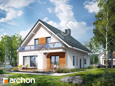 Проект будинку ARCHON+ Будинок у флоксах 2 Вид 2