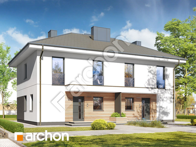Проект дома ARCHON+ Дом в аркадиях 7 (Р2) Вид 1