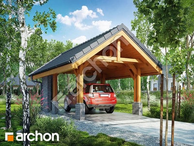 Проект дома ARCHON+ Гаражный навес Н2