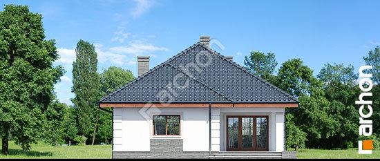 Дворовой фасад Дом в имбире вер.2