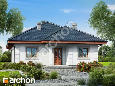 Проект дома ARCHON+ Дом в имбире вер.2 