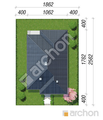 Проект дома ARCHON+ Дом в имбире вер.2 Ситуація
