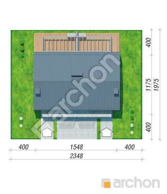 Проєкт будинку ARCHON+ Будинок в нарцисах (Р2) вер. 2 Ситуація