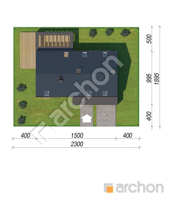 Проект дома ARCHON+ Дом в келлерисах Ситуація