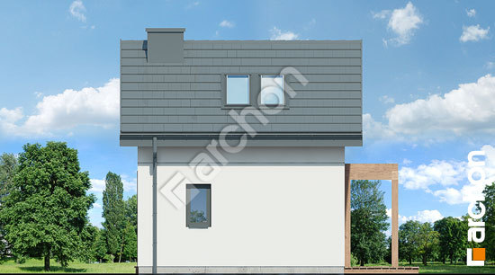 Боковой фасад Летний домик в крокусах 4 (А)