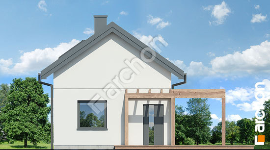 Передний фасад Летний домик в крокусах 4 (А)