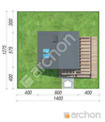 Проєкт будинку ARCHON+ Літній будинок в крокусах 4 (А) Ситуація