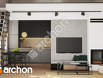 Проект дома ARCHON+ Летний домик в крокусах 4 (А) дневная зона (визуализация 1 вид 2)