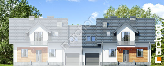 Передній фасад Будинок у перлівці (БН)