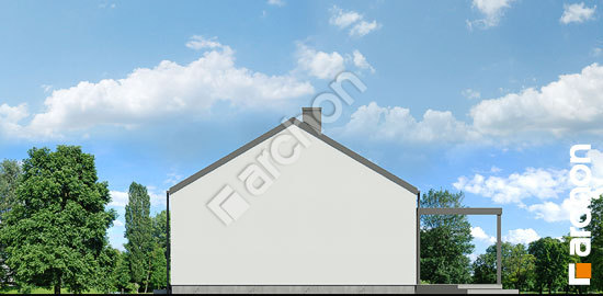 Боковой фасад Дом в оливниках 3 (Е) ВИЭ