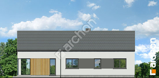 Передний фасад Дом в оливниках 3 (Е) ВИЭ