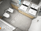 Проект будинку ARCHON+ Будинок в журавках 5 візуалізація ванни (візуалізація 3 від 4)