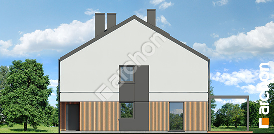 Боковой фасад Дом под гинко 27 (Б)