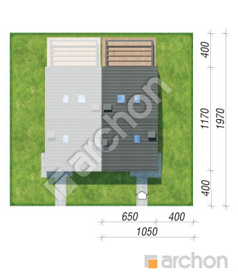 Проєкт будинку ARCHON+ Будинок під гінко 27 (Б) Ситуація