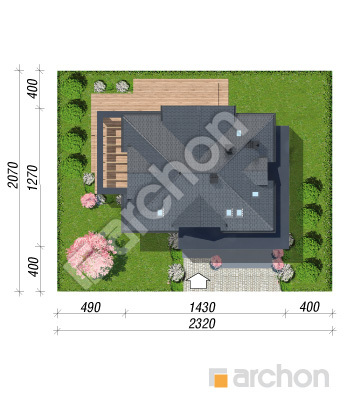 Проєкт будинку ARCHON+ Вілла Міранда 21 (Г2Е) Ситуація