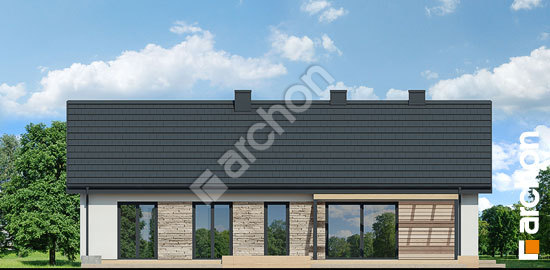 Боковой фасад Дом в оливниках ВИЭ