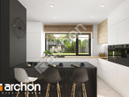 Проект дома ARCHON+ Дом в оливниках ВИЭ визуализация кухни 1 вид 1