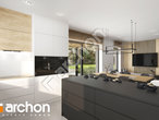 Проект дома ARCHON+ Дом в оливниках ВИЭ визуализация кухни 1 вид 2