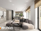 Проект будинку ARCHON+ Будинок у оливниках ВДЕ денна зона (візуалізація 1 від 4)