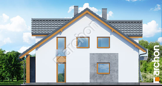 Боковой фасад Дом под гинко 6 (ГБ)