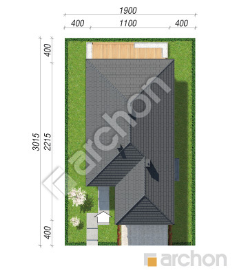 Проєкт будинку ARCHON+ Дом в андромедах 7 (Г2) Ситуація