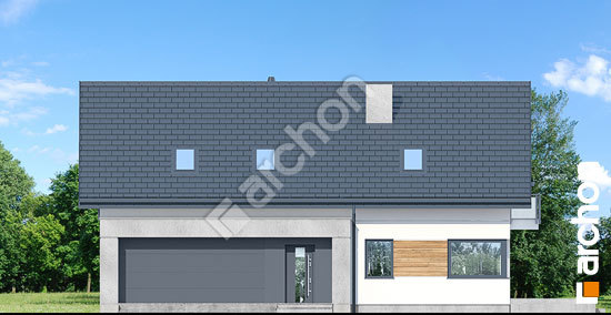 Передний фасад Дом в аурорах 7 (Г2)