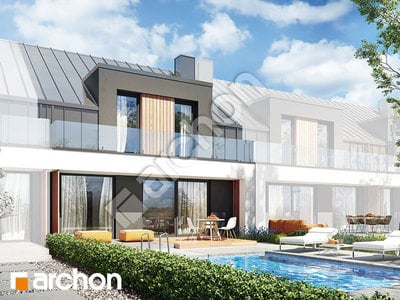 Проект дома ARCHON+ Дом в клематисах 27 (С) 