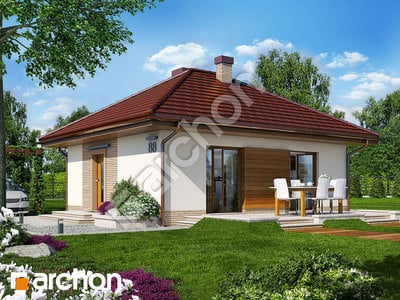 Проєкт будинку ARCHON+ Будинок в гравилатах вер. 2 