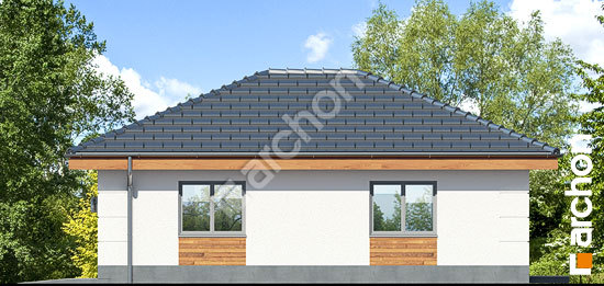 Боковой фасад Г24 - Одноместный гараж