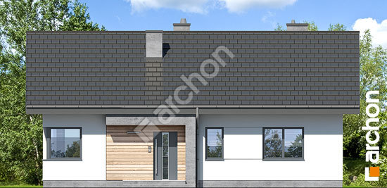 Передний фасад Дом в мекинтошах 9