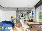 Проект дома ARCHON+ Дом в мекинтошах 9 дневная зона (визуализация 1 вид 6)