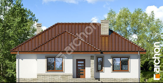 Передній фасад Будинок у вересі 2 (Мп)