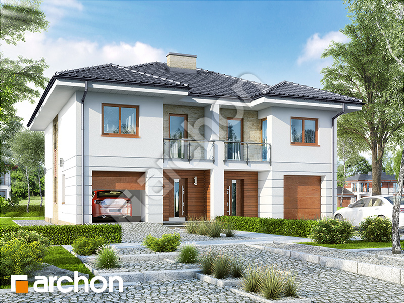 Проект дома ARCHON+ Вилла Амелия (Р2) вер.3 Вид 1