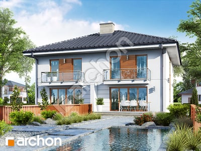 Проект дома ARCHON+ Вилла Амелия (Р2) вер.3 Вид 2