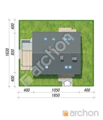 Проєкт будинку ARCHON+ Будинок в астранціях Ситуація
