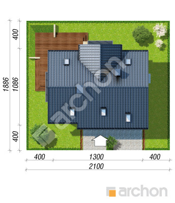 Проект дома ARCHON+ Дом под личи 5 (П) Ситуація