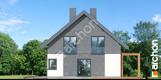 Боковой фасад Дом в яблонках 18