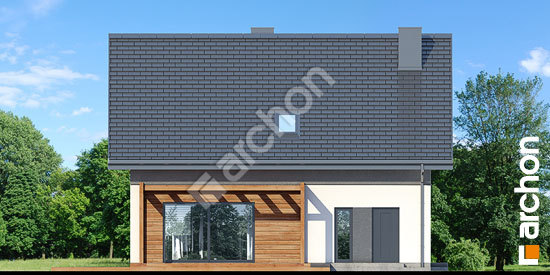 Дворовой фасад Дом в яблонках 18