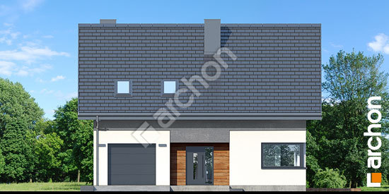 Передний фасад Дом в яблонках 18