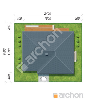 Проект дома ARCHON+ Дом в альвах 3 (Е) ВИЭ Ситуація