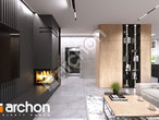 Проект дома ARCHON+ Дом в альвах 3 (Е) ВИЭ дневная зона (визуализация 1 вид 5)
