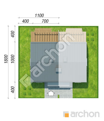 Проєкт будинку ARCHON+ Будинок в тунбергіях 2 (Б) Ситуація