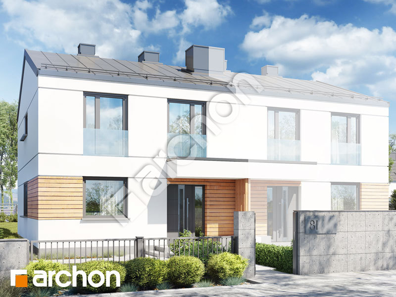 Проект будинку ARCHON+ Будинок в тунбергіях 2 (Б) Вид 1