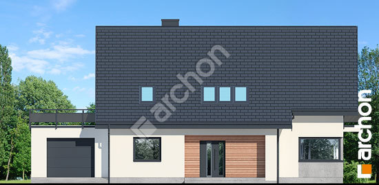 Передний фасад Дом в аурорах 9 (Г)