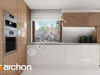 Проект дома ARCHON+ Дом в вистерии 6 визуализация кухни 1 вид 1