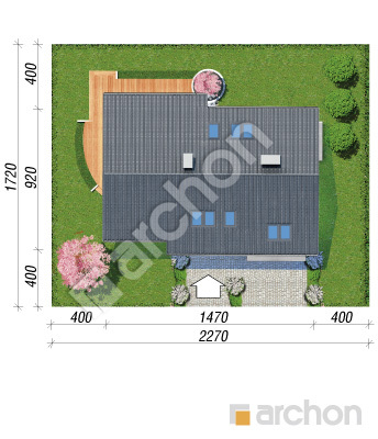 Проєкт будинку ARCHON+ Будинок у вістерії 6 Ситуація