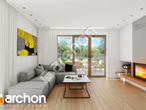 Проект дома ARCHON+ Дом в вистерии 6 дневная зона (визуализация 1 вид 1)